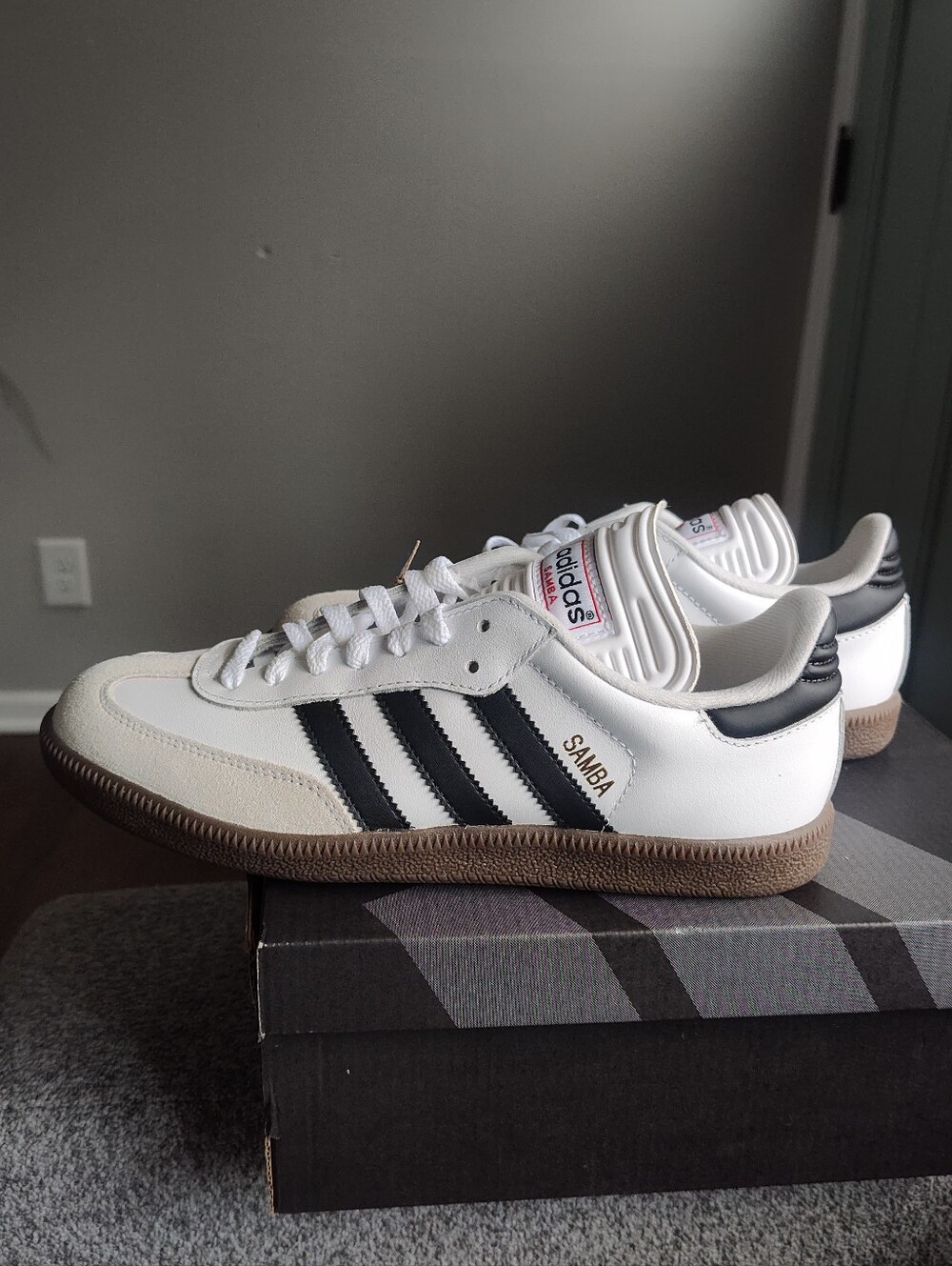 Adidas Samba Classic White Black Gum Sneakers